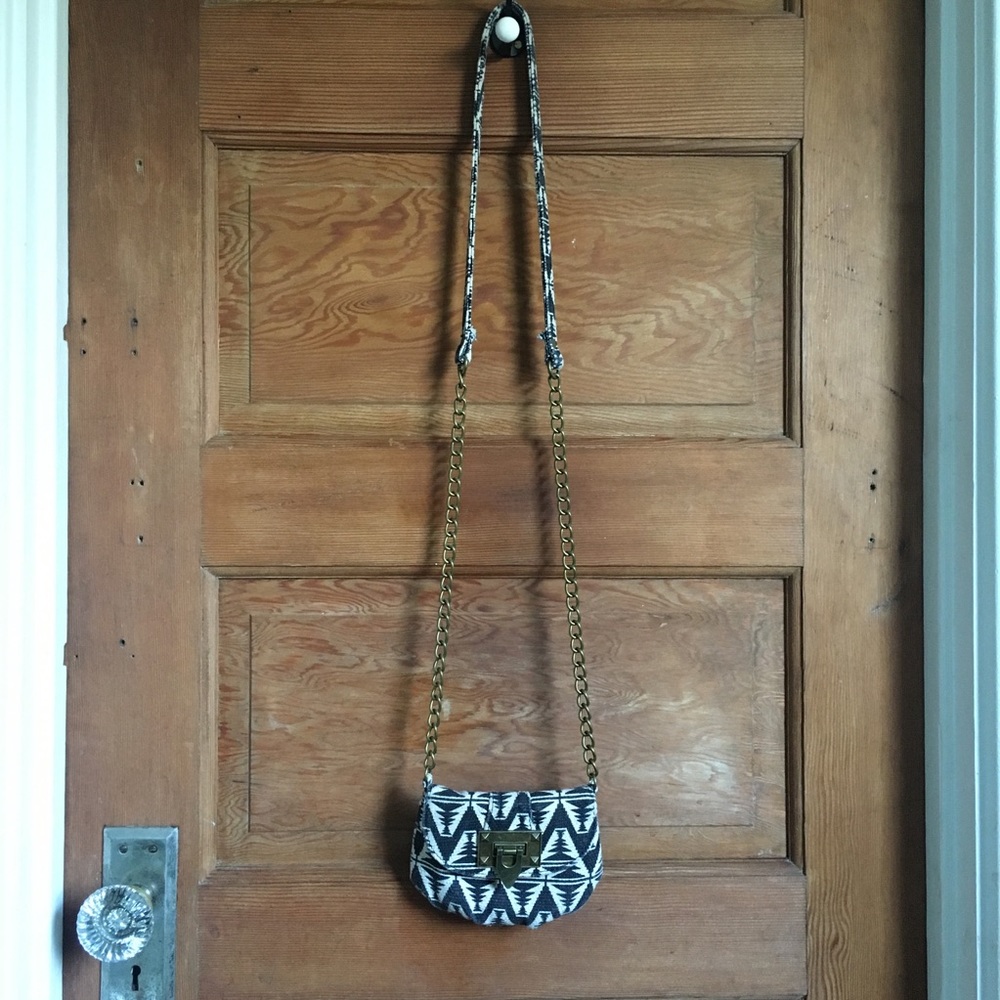Aztec print mini bag